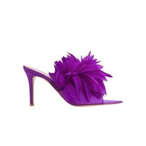 GIANVITO ROSSI
Daniah 85 Embellished Mules - Purple